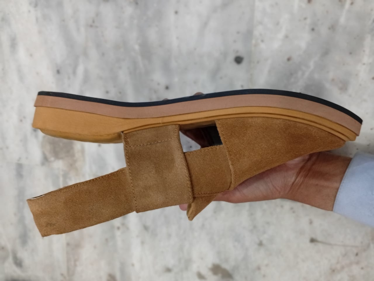 Premium Brown Suede Peshawari Chappal