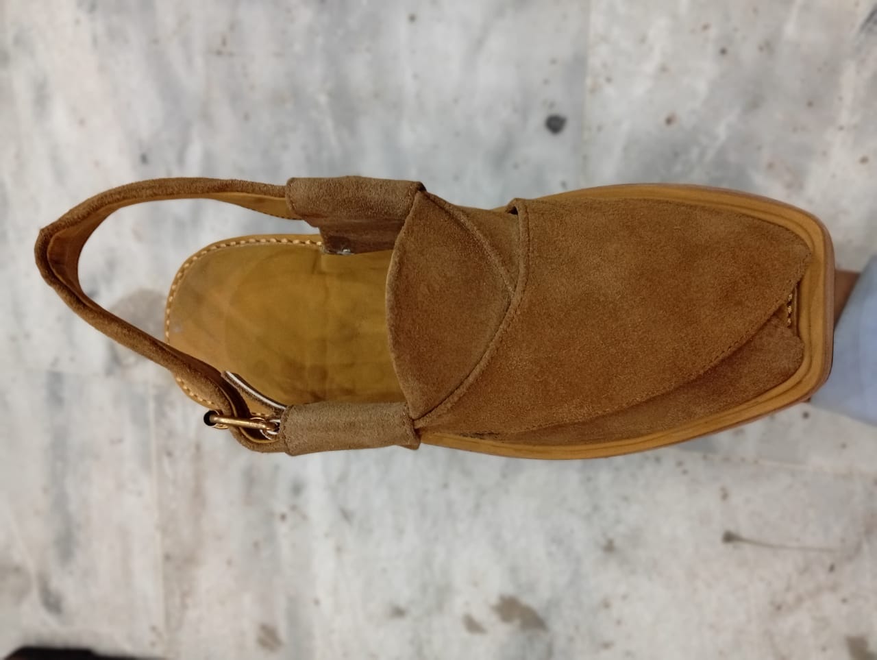 Premium Brown Suede Peshawari Chappal