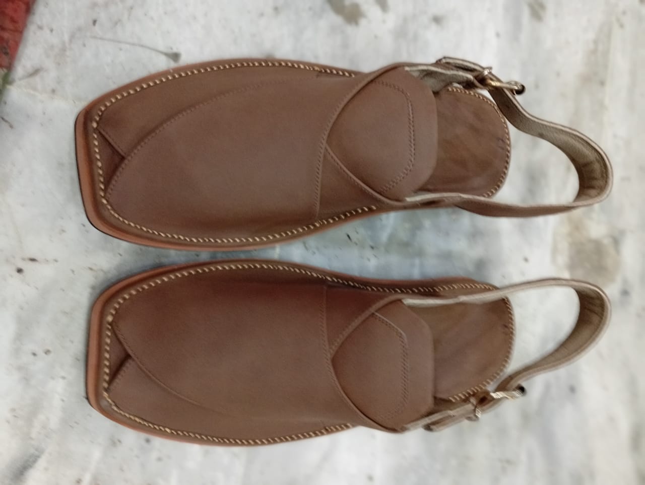 Soft Matte Brown Comfortable Peshawari Chappal