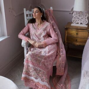 Sibia Nazir 5013 Luxury Summer Collection – Heavy Embroidered Airjet Lawn 3-Piece Suit with Ready-to-Wear Cutwork Dupatta