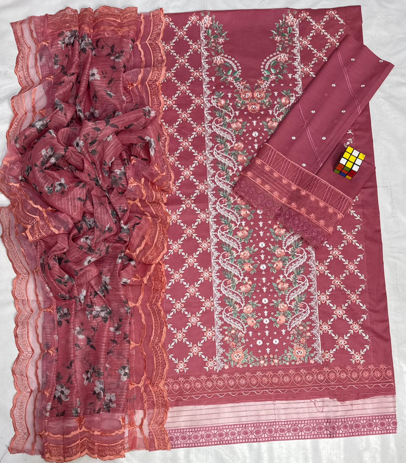 Sibia Nazir 5013 Luxury Summer Collection – Heavy Embroidered Airjet Lawn 3-Piece Suit with Ready-to-Wear Cutwork Dupatta