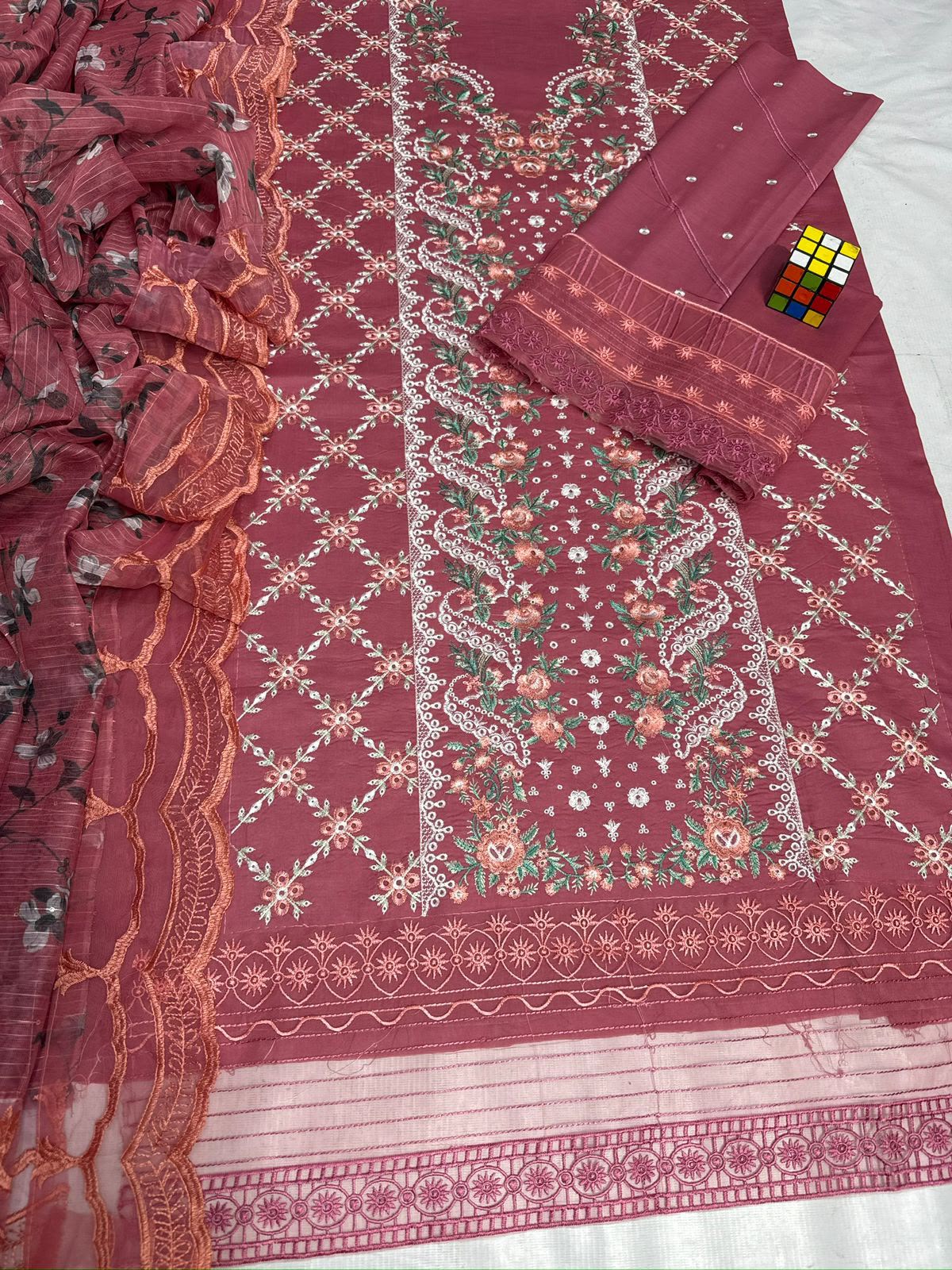 Sibia Nazir 5013 Luxury Summer Collection – Heavy Embroidered Airjet Lawn 3-Piece Suit with Ready-to-Wear Cutwork Dupatta