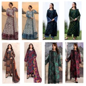 Digital Print Airjet Lawn Suit – 4 Side Lace Ready-to-Wear Chiffon Dupatta