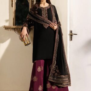 Iznik Chiffon Embroidered Unstitched Suit with Adda Work & Ready-to-Wear Dupatta