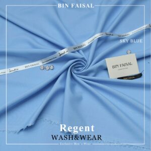 Bin Faisal Pure Super Luxury Regent Wash & Wear – Premium Men’s Unstitched Suit (4 Meters)