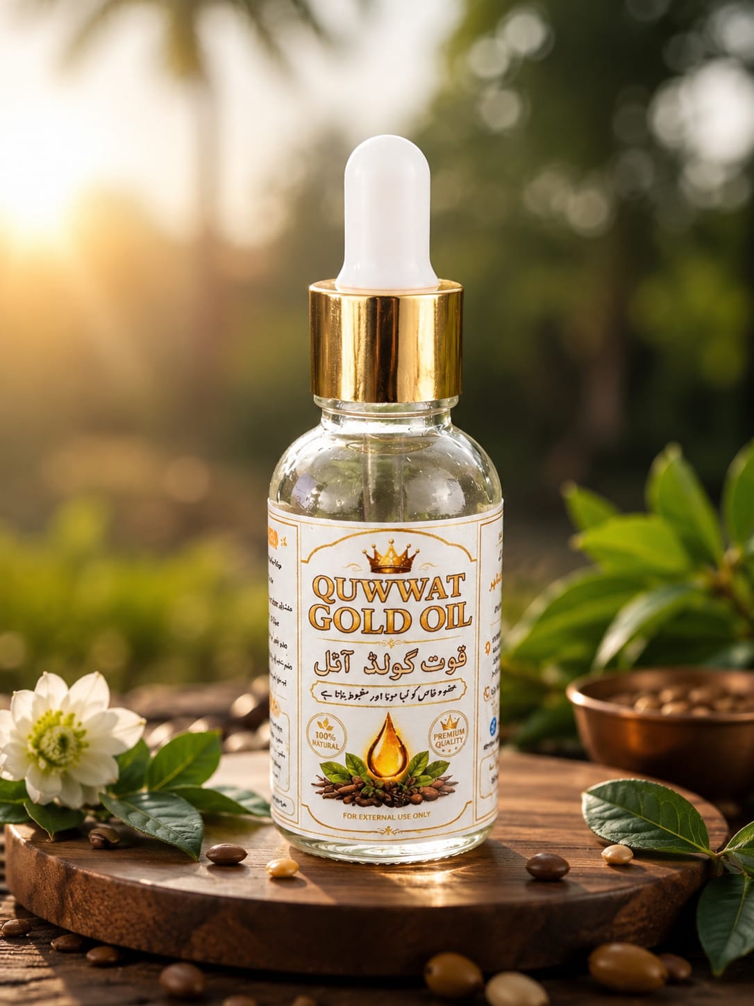 QUWWAT GOLD OIL – Premium Herbal Massage Oil | 30ml